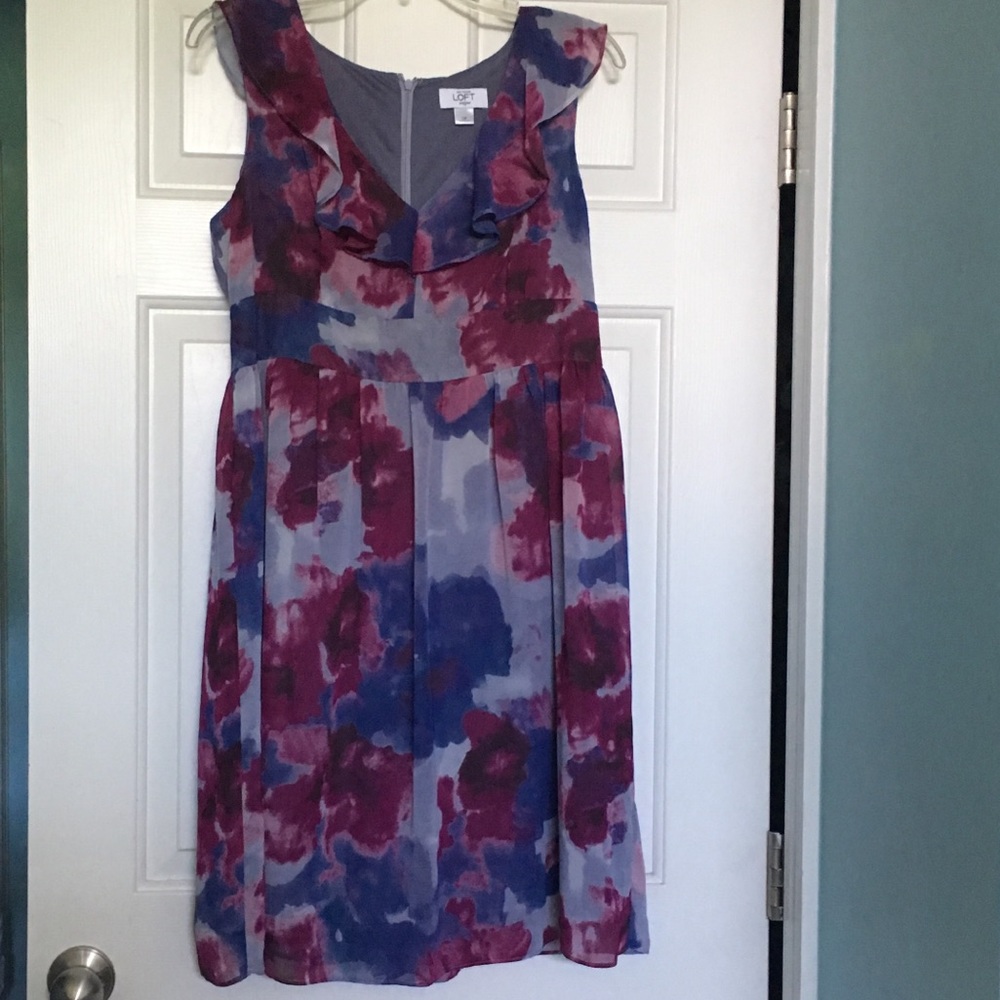 Knee-Length Purple Dress